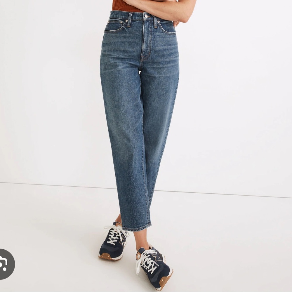 Madewell High-Rise Ankle Crop Jeans in Medium Blue Wash